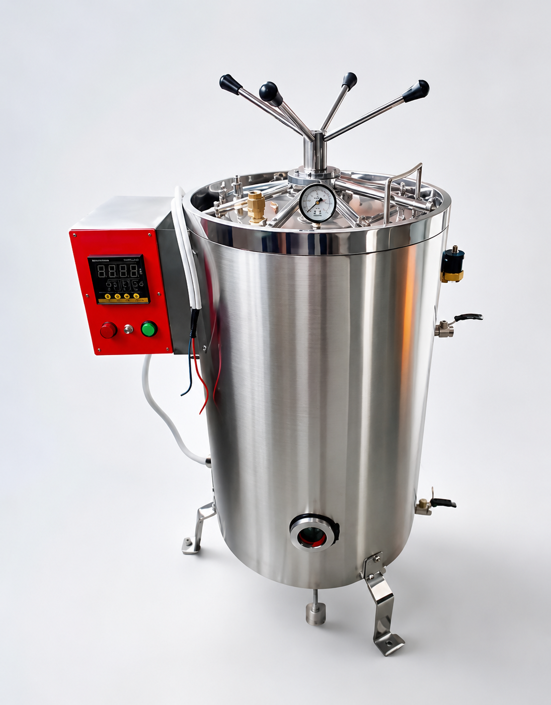 Vertical Autoclave Manufacturer in Uttar Pradesh – triple valve vertical steam sterilizer by GS Enterprises